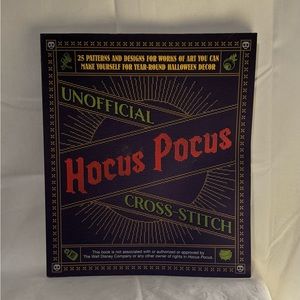 Unofficial Hocus Pocus Cross-Stitch Paperback Halloween Sanderson Sisters GUC
